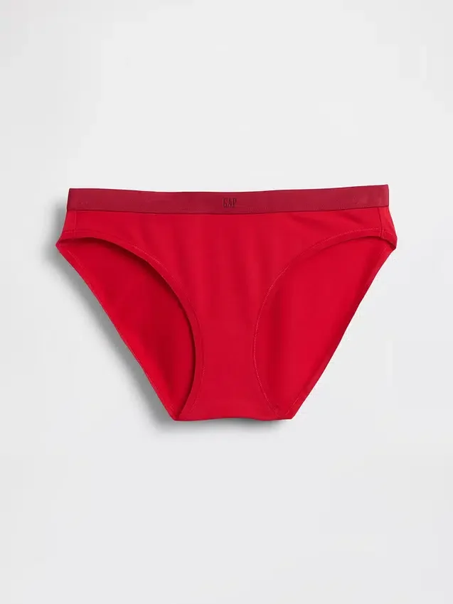 Bikiny z organické strečové bavlny s logem