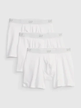Boxerky z organické strečové bavlny, 5" (balení po 3 kusech)