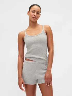 CashSoft Boucle Sweater Tank Top