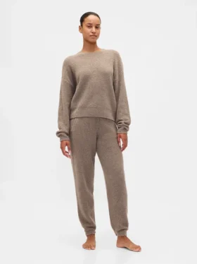 CashSoft Joggingové kalhoty z měkkého bouclé úpletu