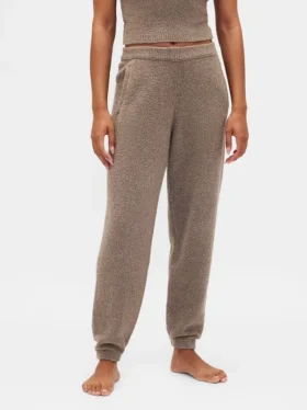 CashSoft Joggingové kalhoty z měkkého bouclé úpletu