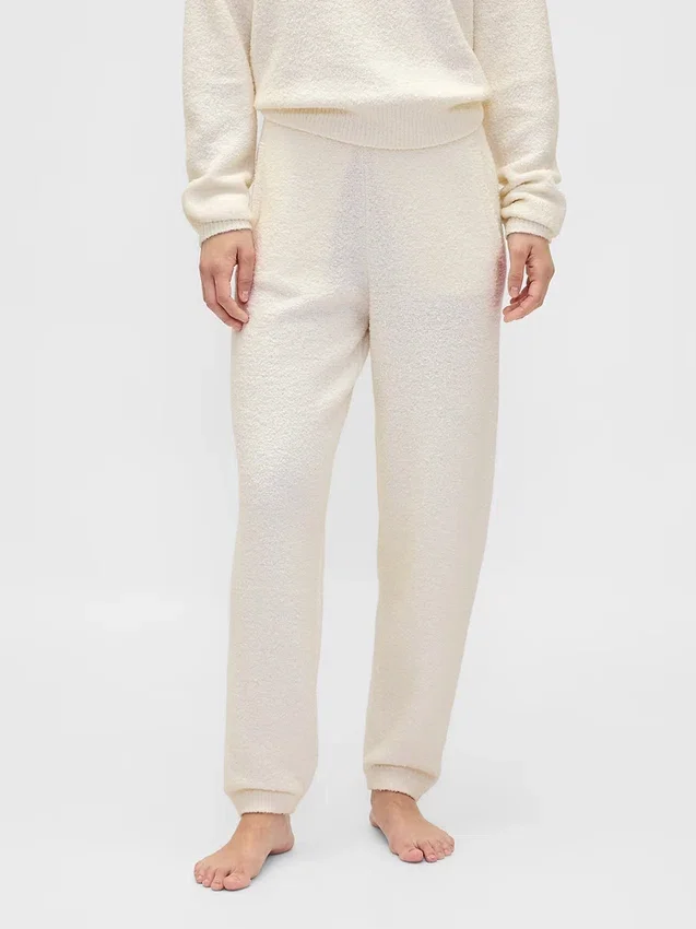 CashSoft Joggingové kalhoty z měkkého bouclé úpletu