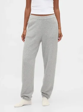 CashSoft Joggingové kalhoty z měkkého bouclé úpletu