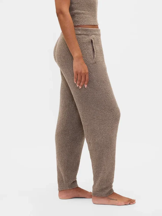 CashSoft Joggingové kalhoty z měkkého bouclé úpletu