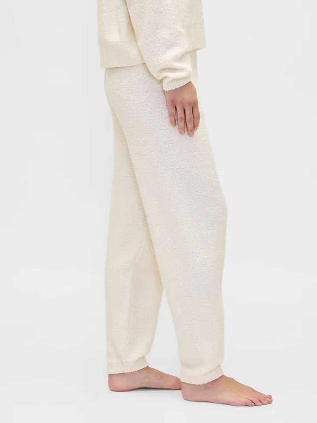 CashSoft Joggingové kalhoty z měkkého bouclé úpletu