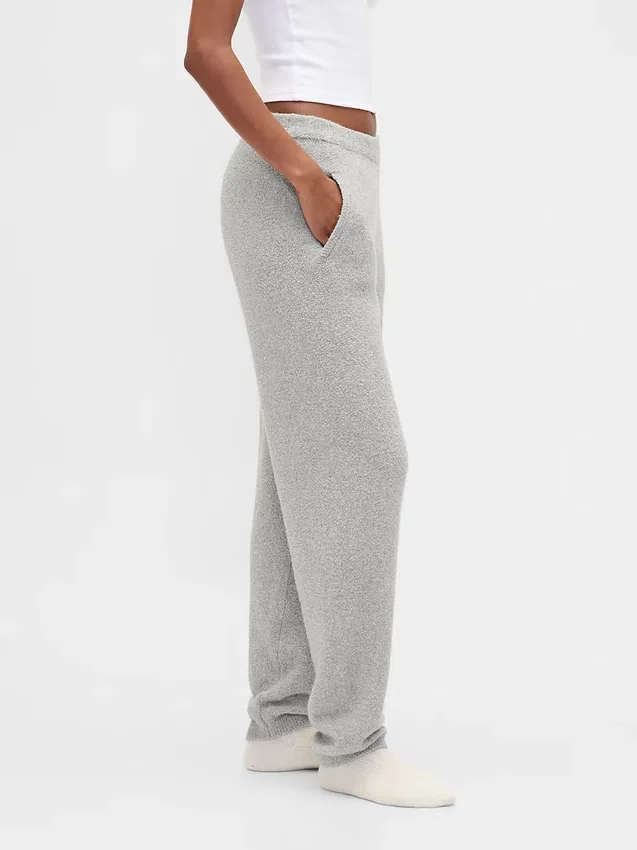 CashSoft Joggingové kalhoty z měkkého bouclé úpletu
