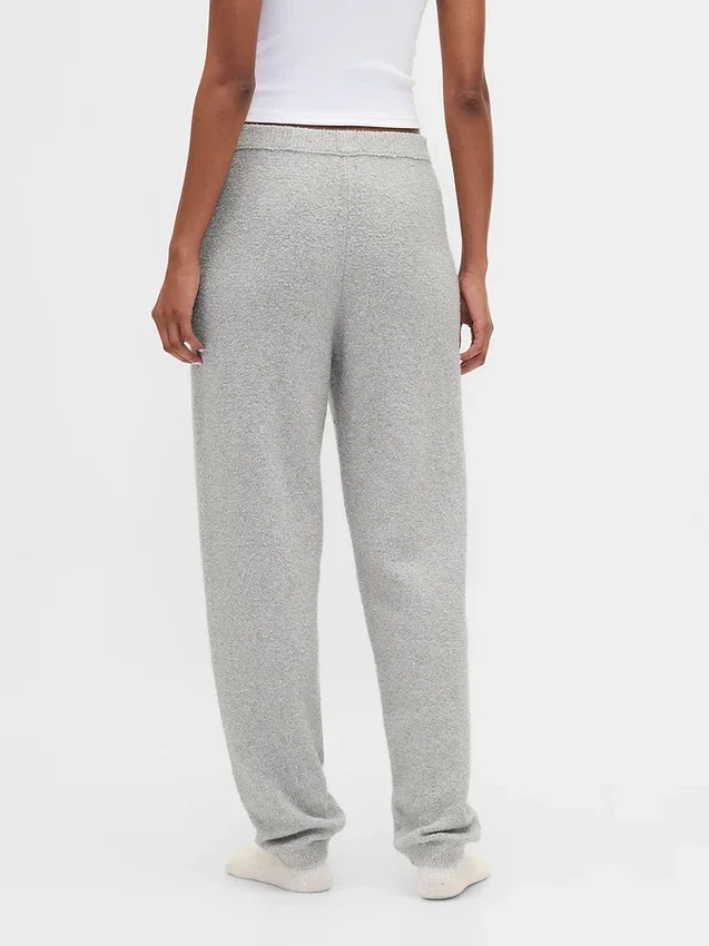 CashSoft Joggingové kalhoty z měkkého bouclé úpletu