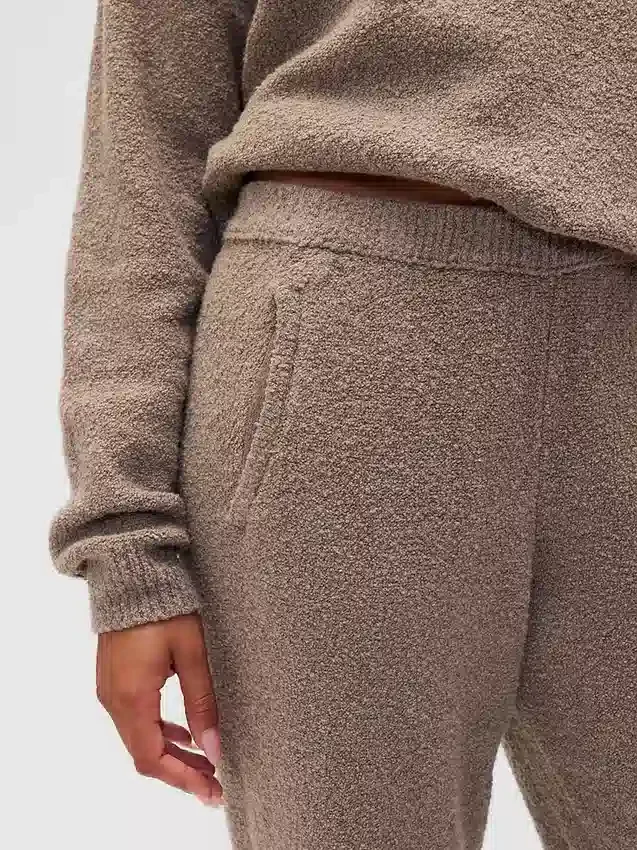 CashSoft Joggingové kalhoty z měkkého bouclé úpletu