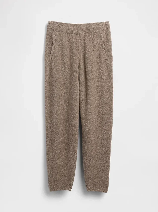 CashSoft Joggingové kalhoty z měkkého bouclé úpletu
