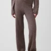 CashSoft Relaxed Cable-Knit Sweater Pants