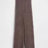 CashSoft Relaxed Cable-Knit Sweater Pants