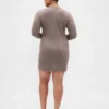 CashSoft Rib Pocket Mini Svetr Šaty