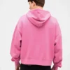 Dámská oversized mikina s kapucí a zkráceným střihem