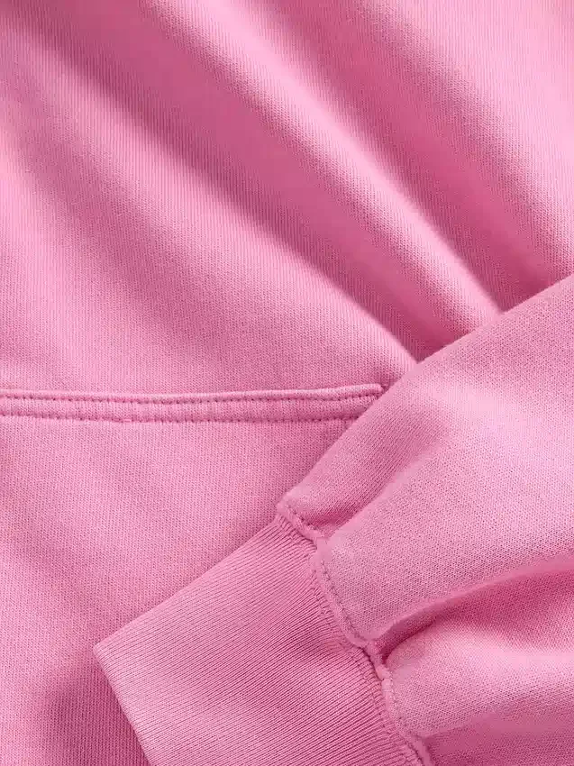 Dámská oversized mikina s kapucí a zkráceným střihem