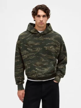 Dámská oversized mikina s kapucí z těžké látky