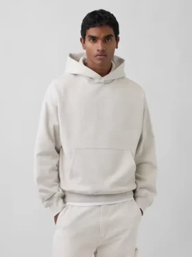 Dámská oversized mikina s kapucí z těžké látky