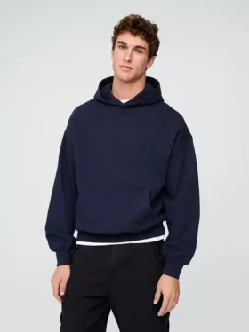 Dámská oversized mikina s kapucí z těžké látky