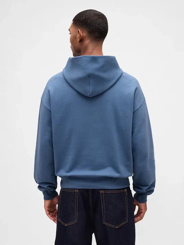 Dámská oversized mikina s kapucí z těžké látky