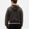 Dámská oversized mikina s kapucí z těžké látky