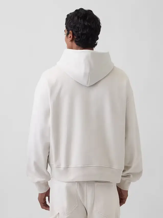 Dámská oversized mikina s kapucí z těžké látky