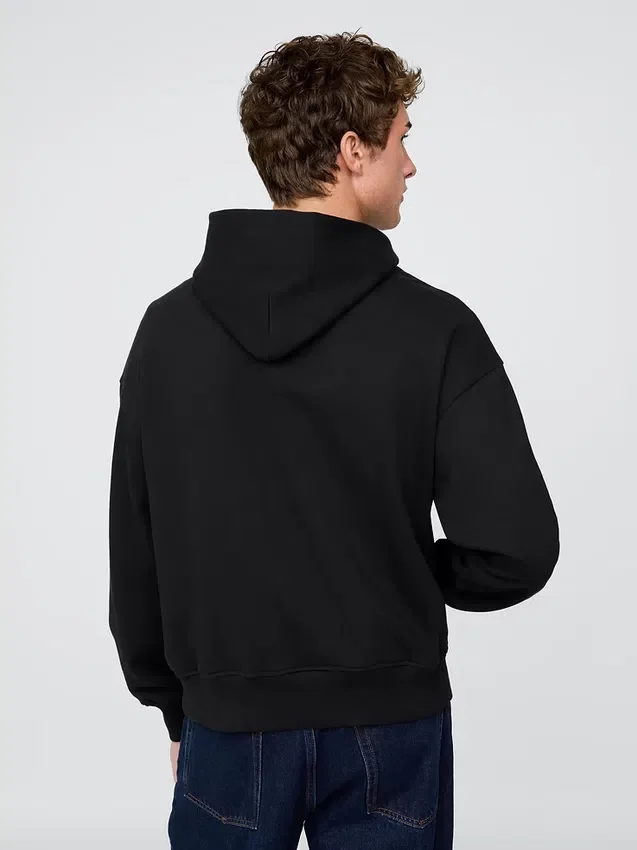 Dámská oversized mikina s kapucí z těžké látky