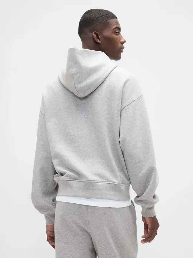 Dámská oversized mikina s kapucí z těžké látky