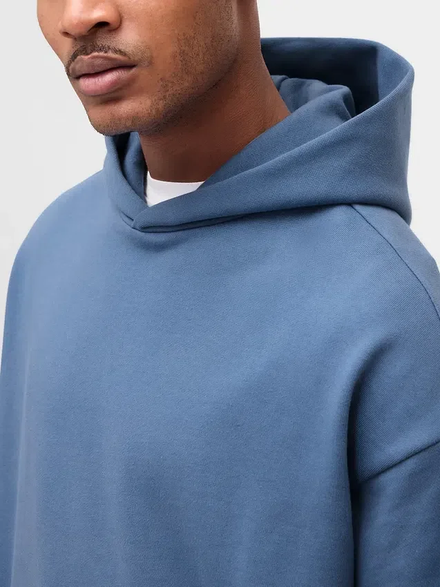 Dámská oversized mikina s kapucí z těžké látky