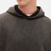 Dámská oversized mikina s kapucí z těžké látky