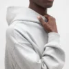 Dámská oversized mikina s kapucí z těžké látky