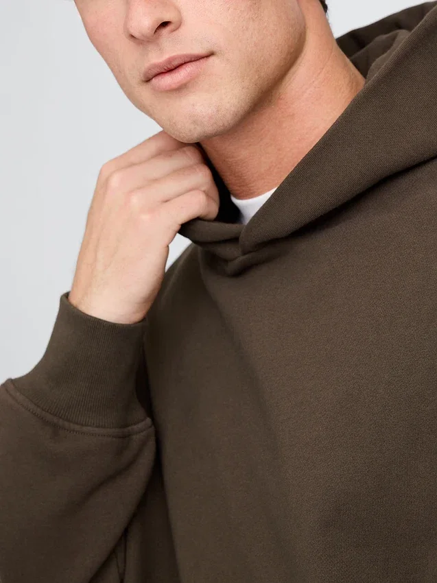 Dámská oversized mikina s kapucí z těžké látky