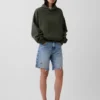 Dámská oversized mikina s kapucí z těžké látky