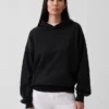 Dámská oversized mikina s kapucí z těžké látky