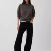Dámská oversized mikina s kapucí z těžké látky