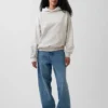 Dámská oversized mikina s kapucí z těžké látky
