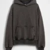 Dámská oversized mikina s kapucí z těžké látky