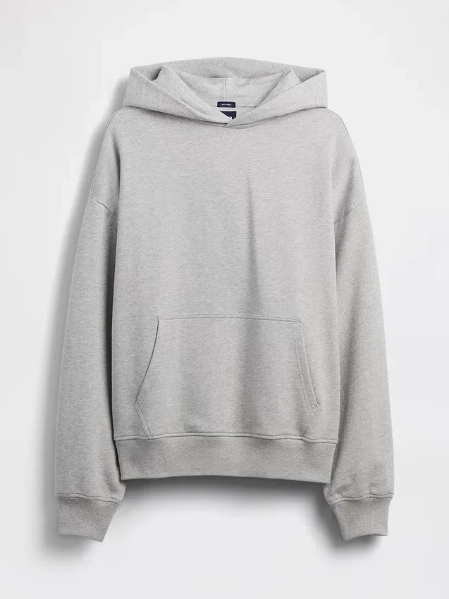 Dámská oversized mikina s kapucí z těžké látky