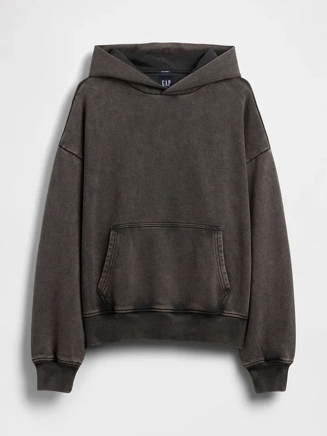 Dámská oversized mikina s kapucí z těžké látky