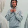 Dámská oversized mikina s kapucí z těžké látky
