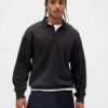 Dámská oversized polokošile s límečkem z těžkého materiálu