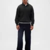Dámská oversized polokošile s límečkem z těžkého materiálu