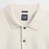 Dámská oversized polokošile s límečkem z těžkého materiálu