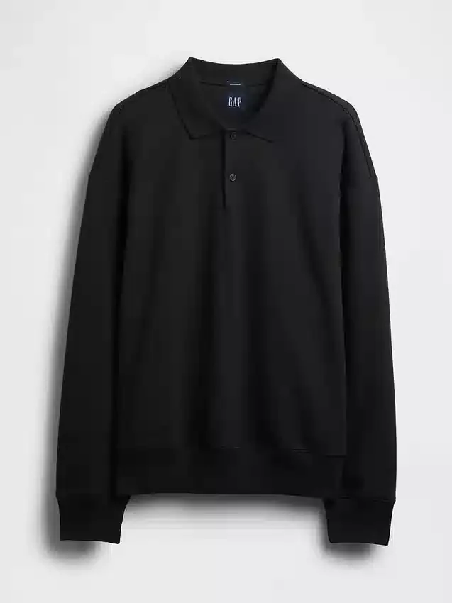 Dámská oversized polokošile s límečkem z těžkého materiálu