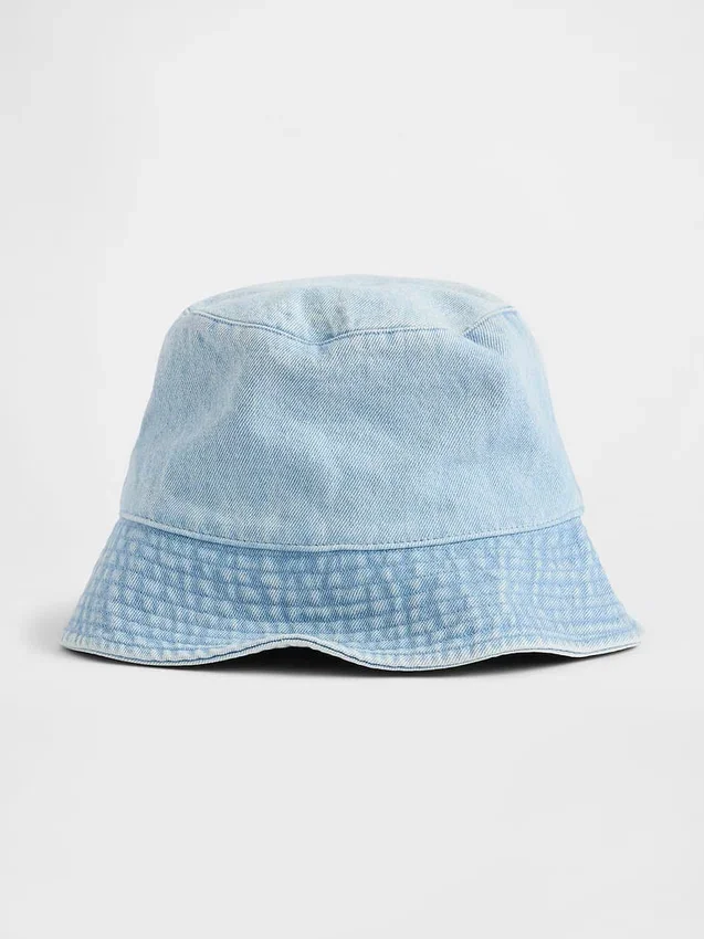 Džínová čepice typu bucket