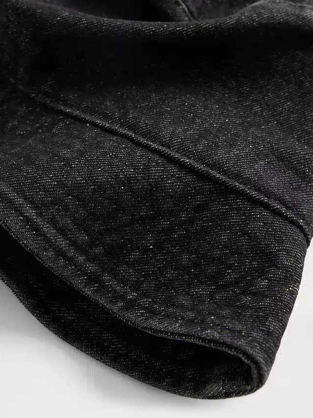 Džínová čepice typu bucket