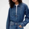 Džínová košile s zipem GAP × Victoria Beckham
