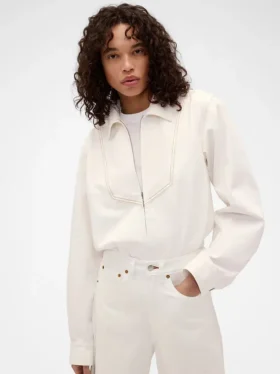 Džínová košile s zipem GAP × Victoria Beckham
