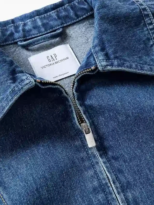Džínová košile s zipem GAP × Victoria Beckham