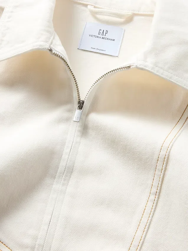 Džínová košile s zipem GAP × Victoria Beckham