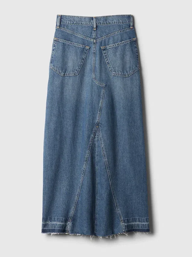 Džínová maxi sukně