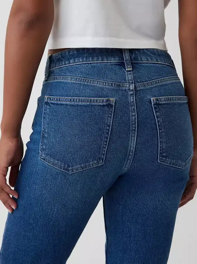 Džíny Curvy s vysokým pasem ve stylu 90. let, úzké a rovné